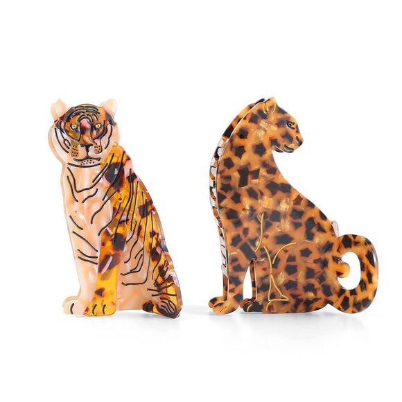Hair Claw Clip Acetate Tortoise Shell Animal Accessory for Women Girls main image 4